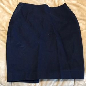 Navy blue pencil work skirt